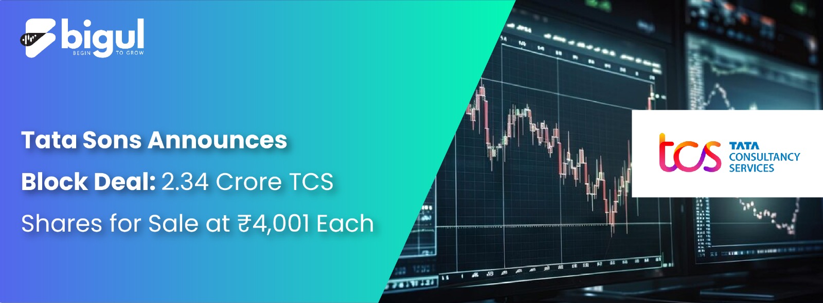 Tata Sons Announces Block Deal: 2.34 Crore TCS Shares for Sale at Rs 4,001 Each
